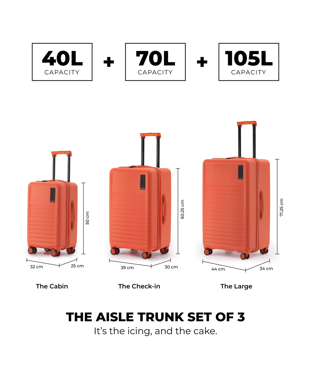 The Aisle Trunk - Set of 3_Orange