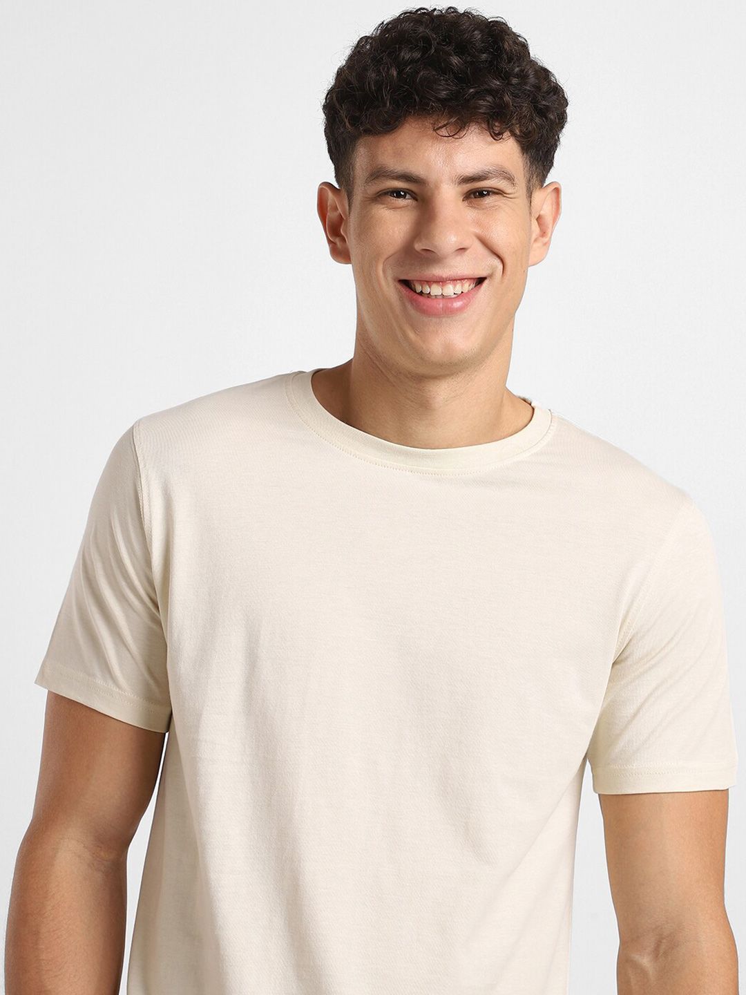 NOBERO Men Pack of 3 Round Neck Cotton T-Shirt