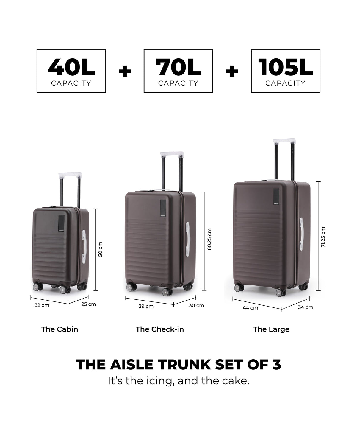 The Aisle Trunk - Set of 3_Brown