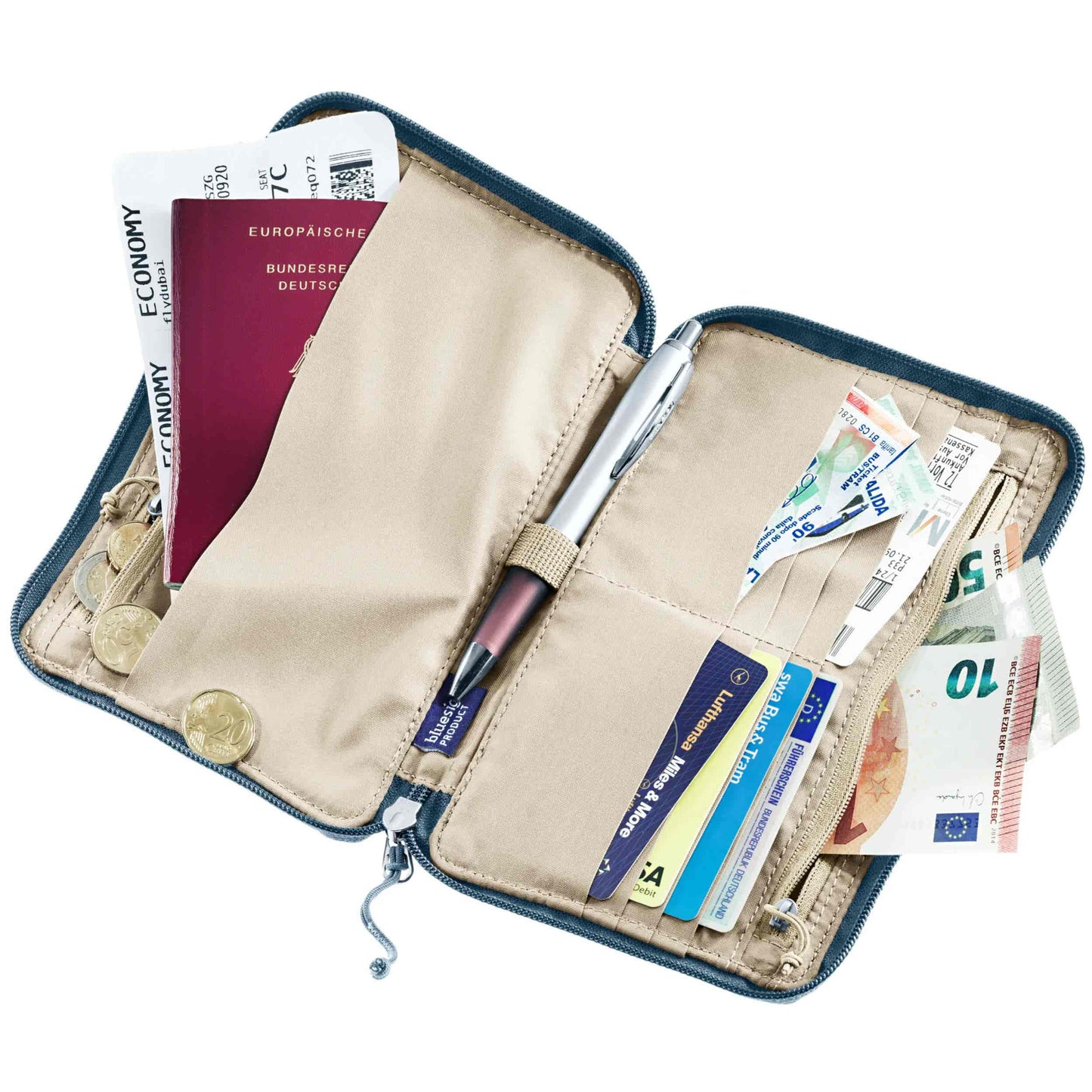 Deuter Unisex Blue Travel Wallet
