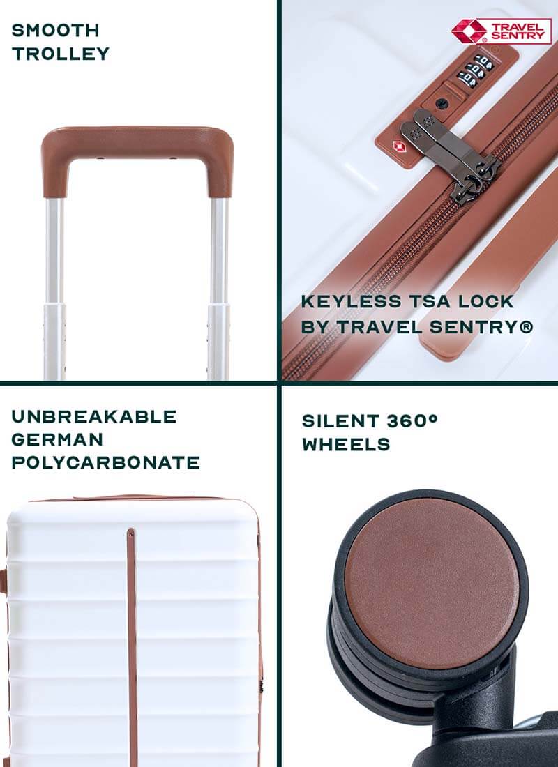 Odyssey Combo | Sand | Cabin+Large Hard Luggage