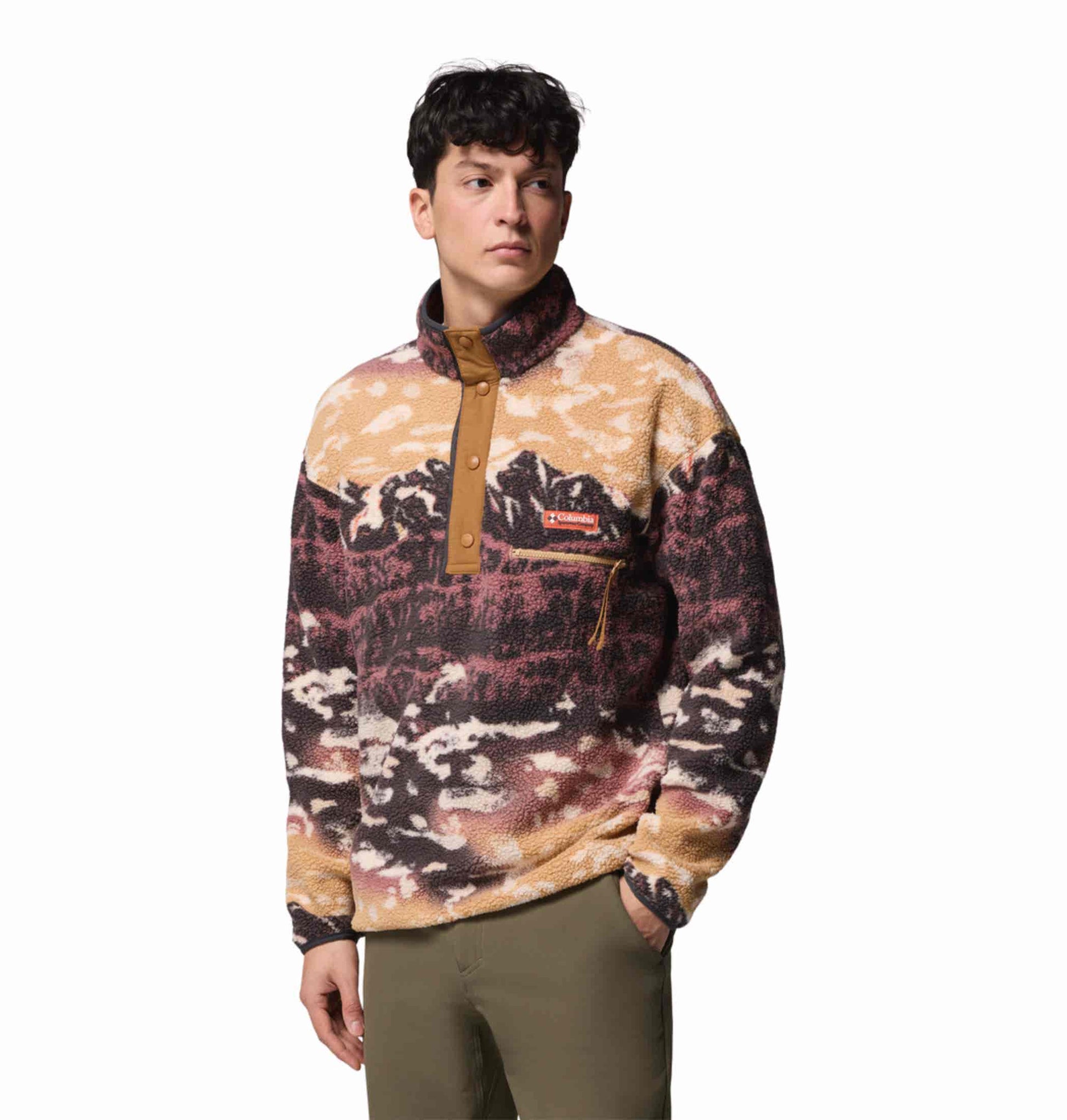 Columbia Men Maroon Helvetia II Pullover