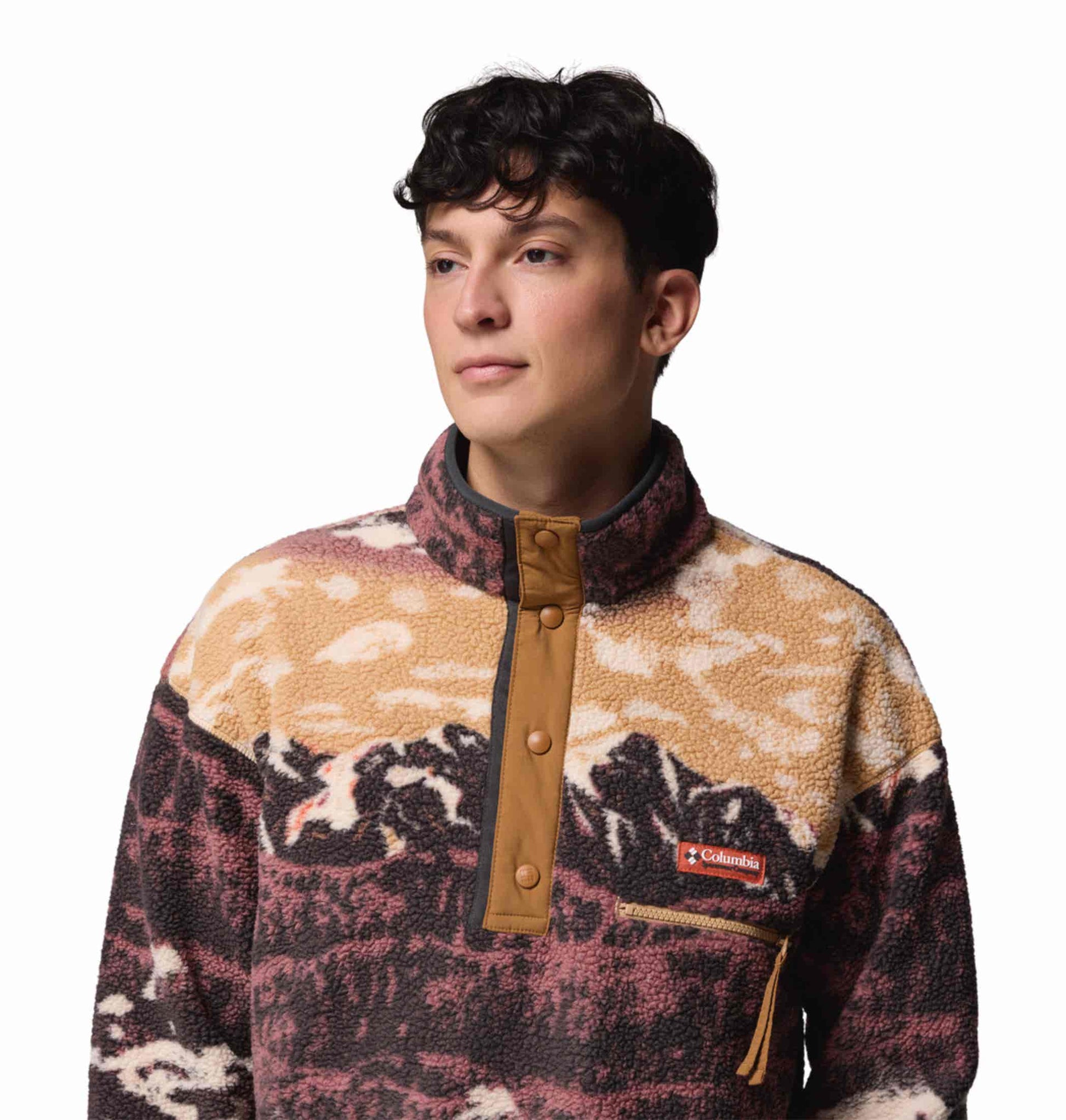 Columbia Men Maroon Helvetia II Pullover