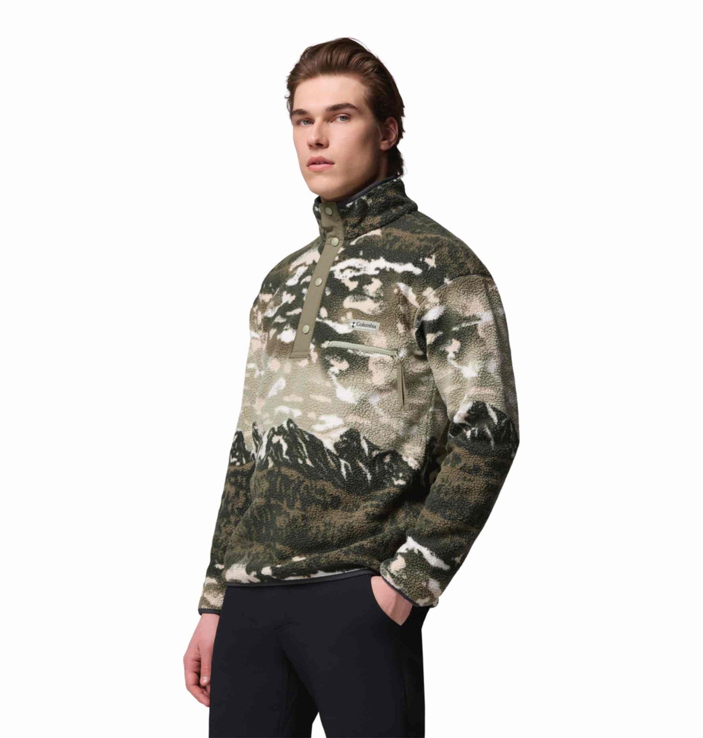 Columbia Men Green Helvetia II Pullover