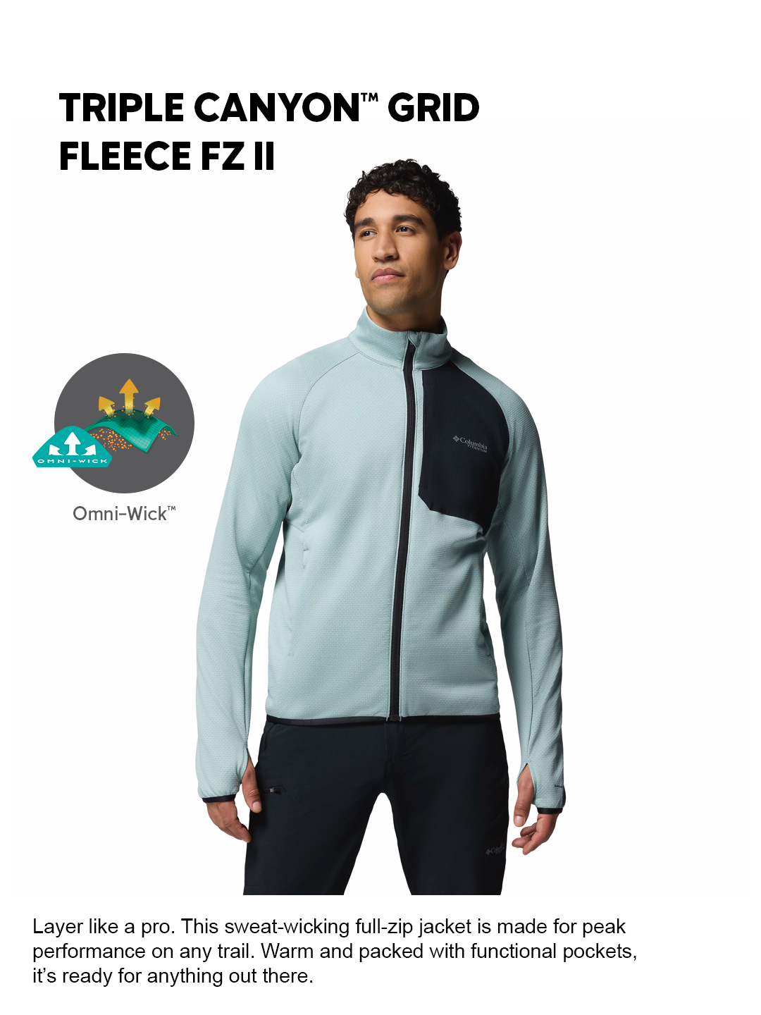 Columbia Men Blue Powder Lite II Jacket