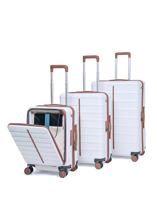 OdysseyPro Combo Set of 3 | Sand | CabinPro+Medium+Large Hard Luggage