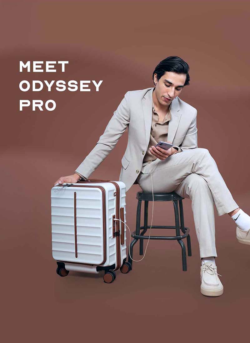 OdysseyPro Combo | Sand | CabinPro+Large Hard Luggage