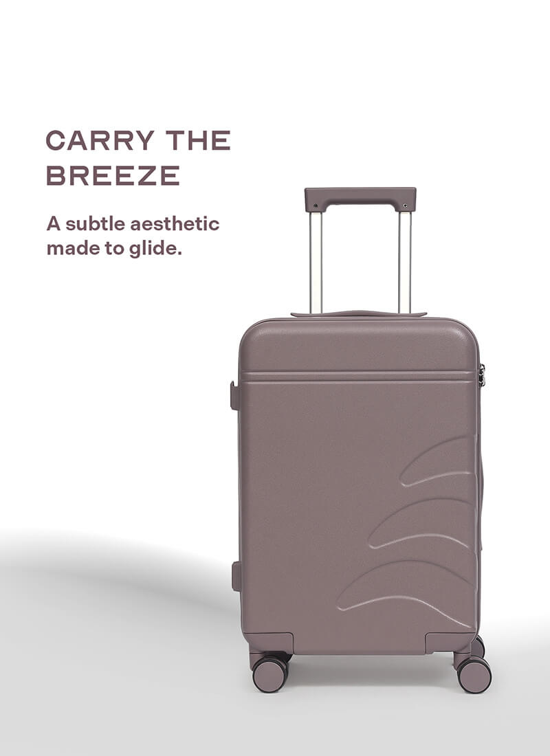 Flowe Combo | Brown | Cabin+Medium Hard Luggage