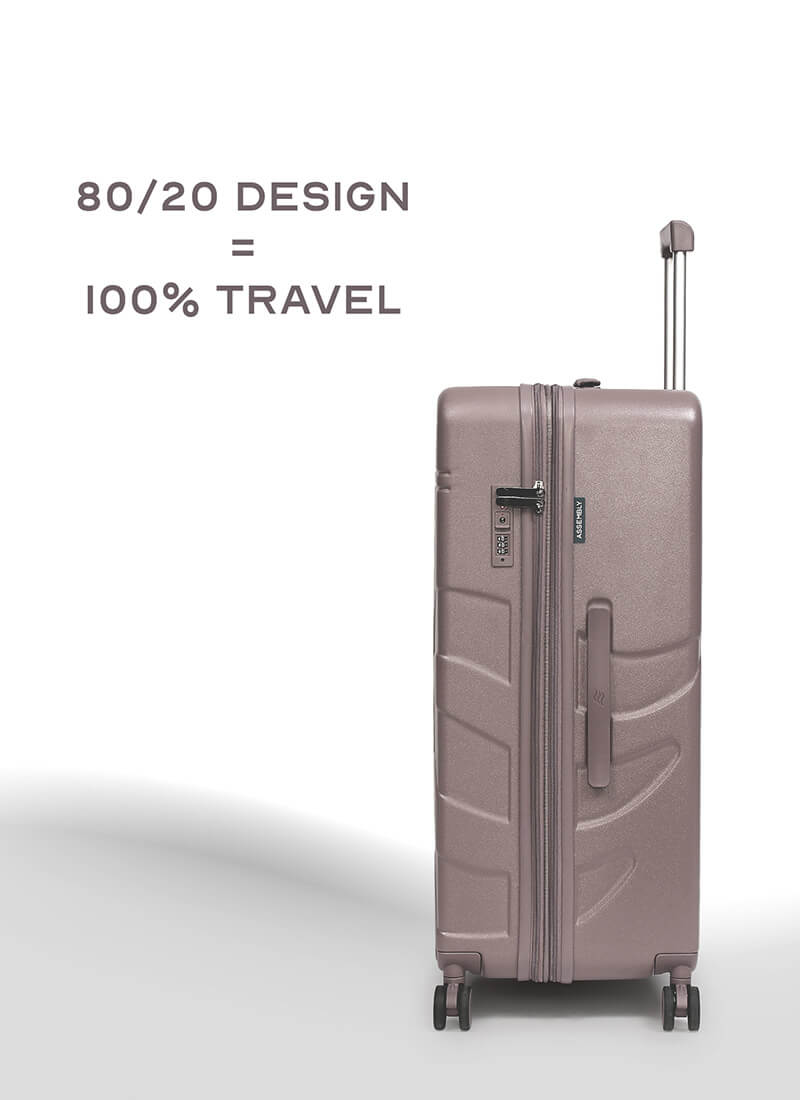 Flowe Combo | Brown | Cabin+Large Hard Luggage
