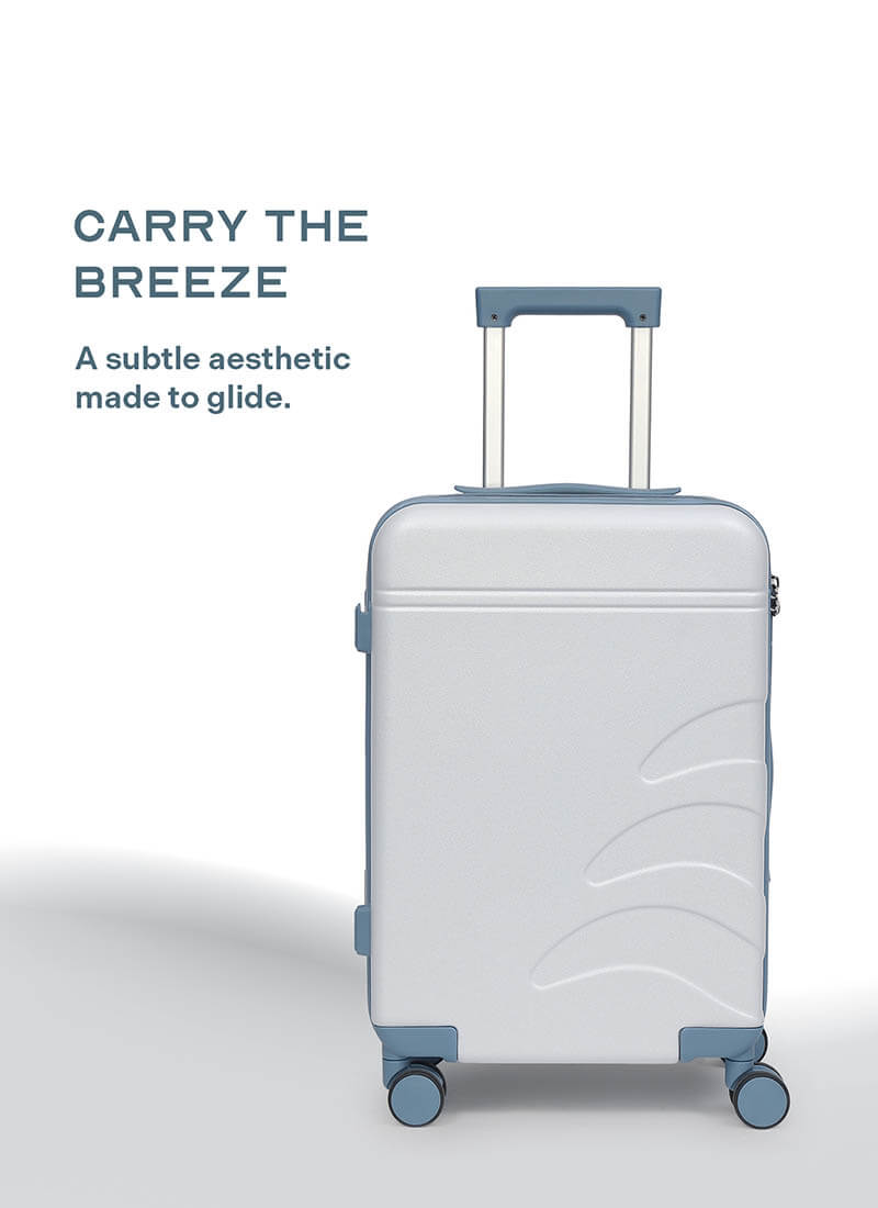 Flowe Combo | Blue | Set of 3 Hard Luggage