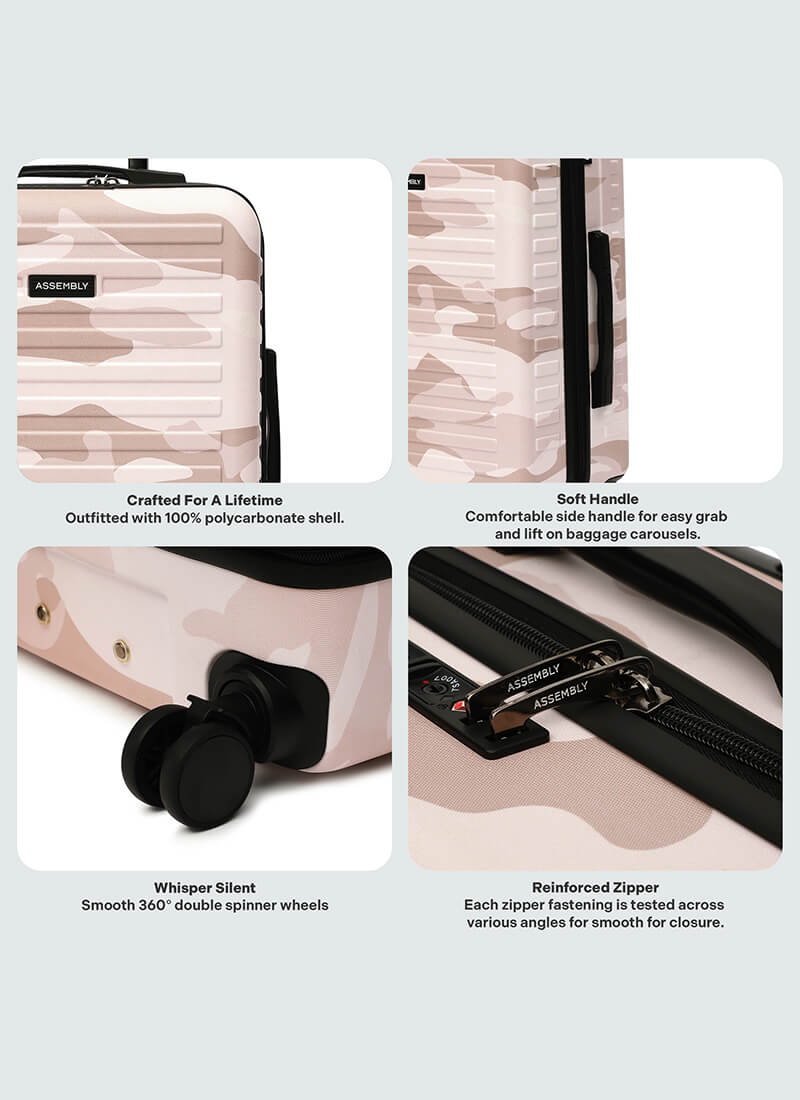 Stark | Camo Peach | Medium Hard Luggage