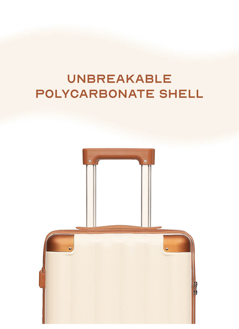 Iris Combo | Beige | Cabin+Large Hard Luggage
