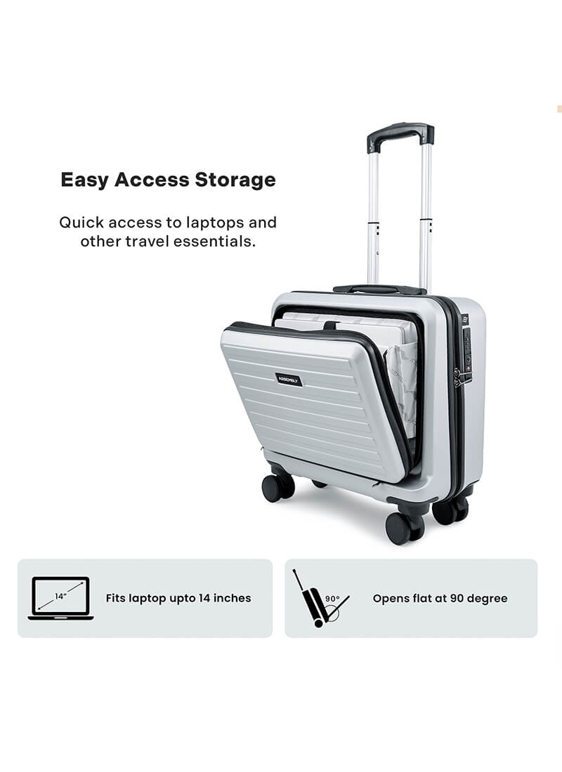 StarkPro Overnighter | Silver | Overnighter Hard Luggage