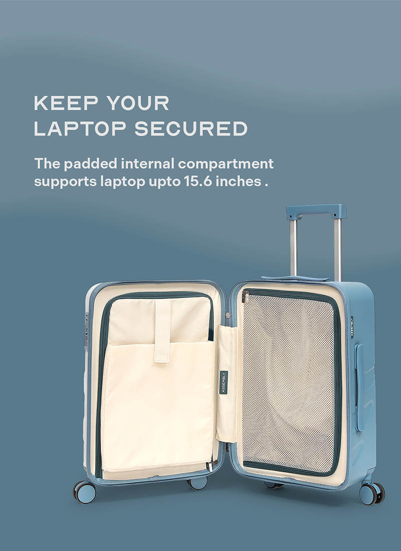 Flowe Combo | Blue | Set of 3 Hard Luggage