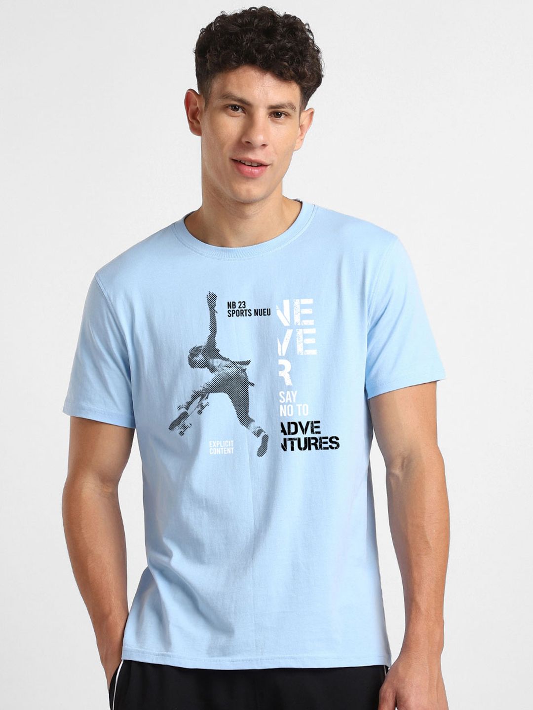 NOBERO Men Typography Cotton T-Shirt Pack of 2