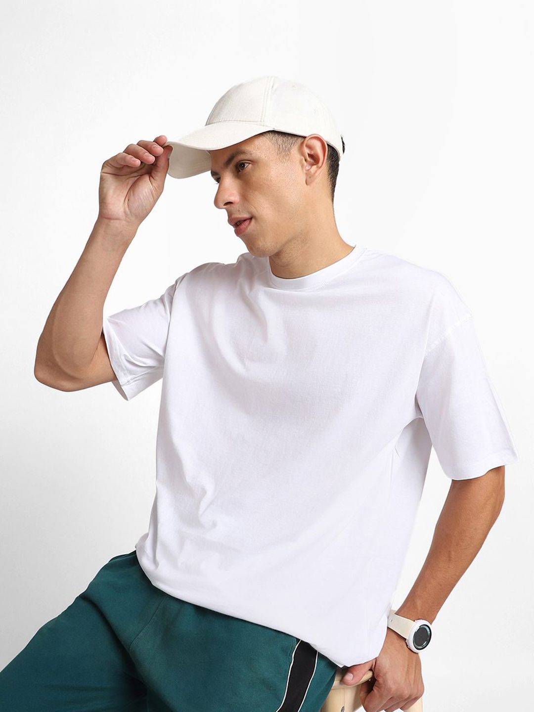 NOBERO Men Relaxed Fit Round Neck Cotton T-Shirt Pack
