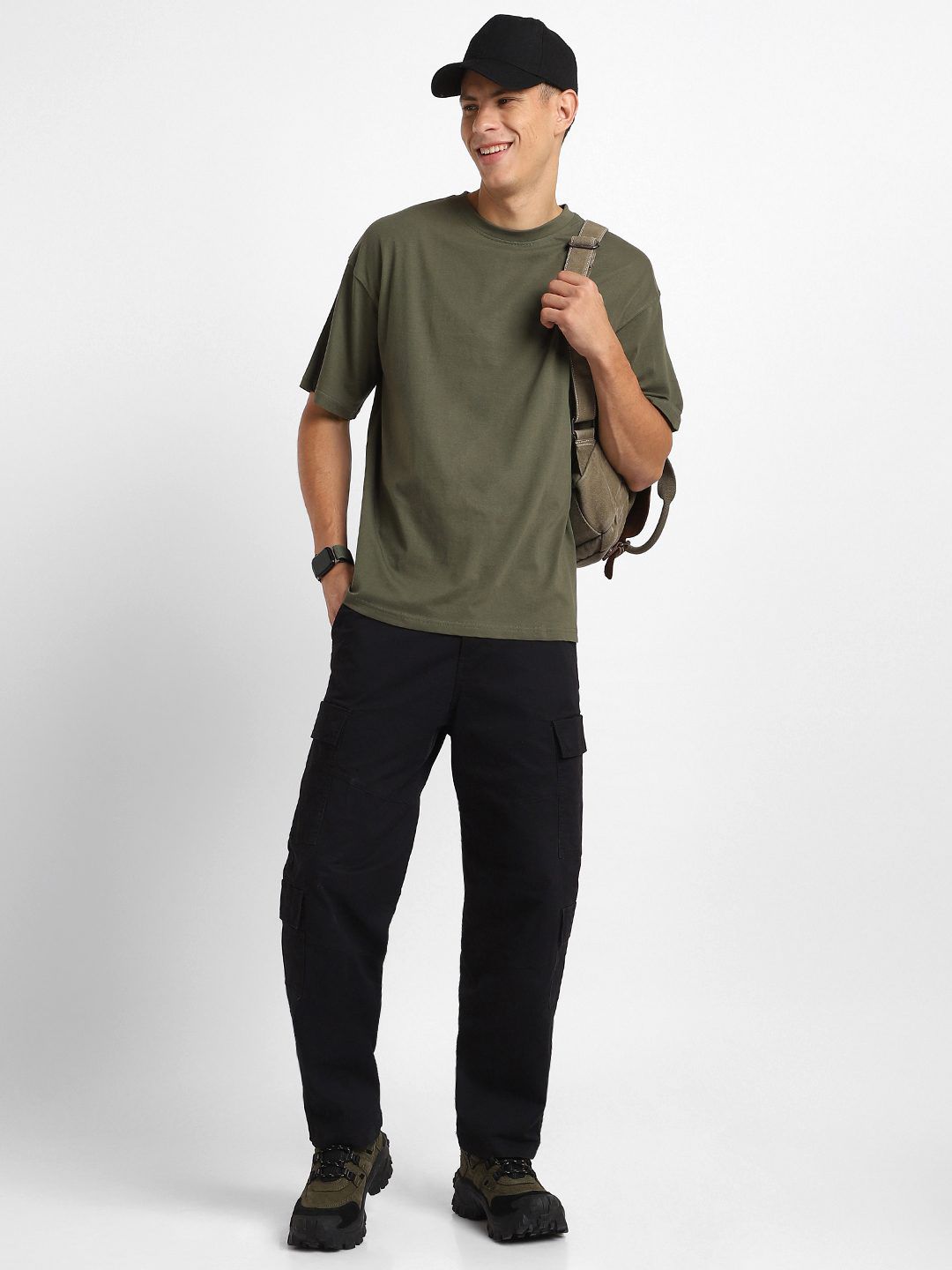 NOBERO Men Pack of 2 Oversized Cotton T-shirt