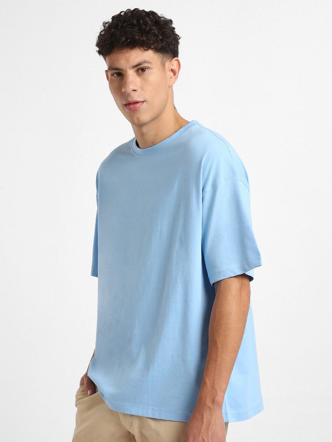 NOBERO Men Oversized Round Neck Cotton T-Shirt Pack