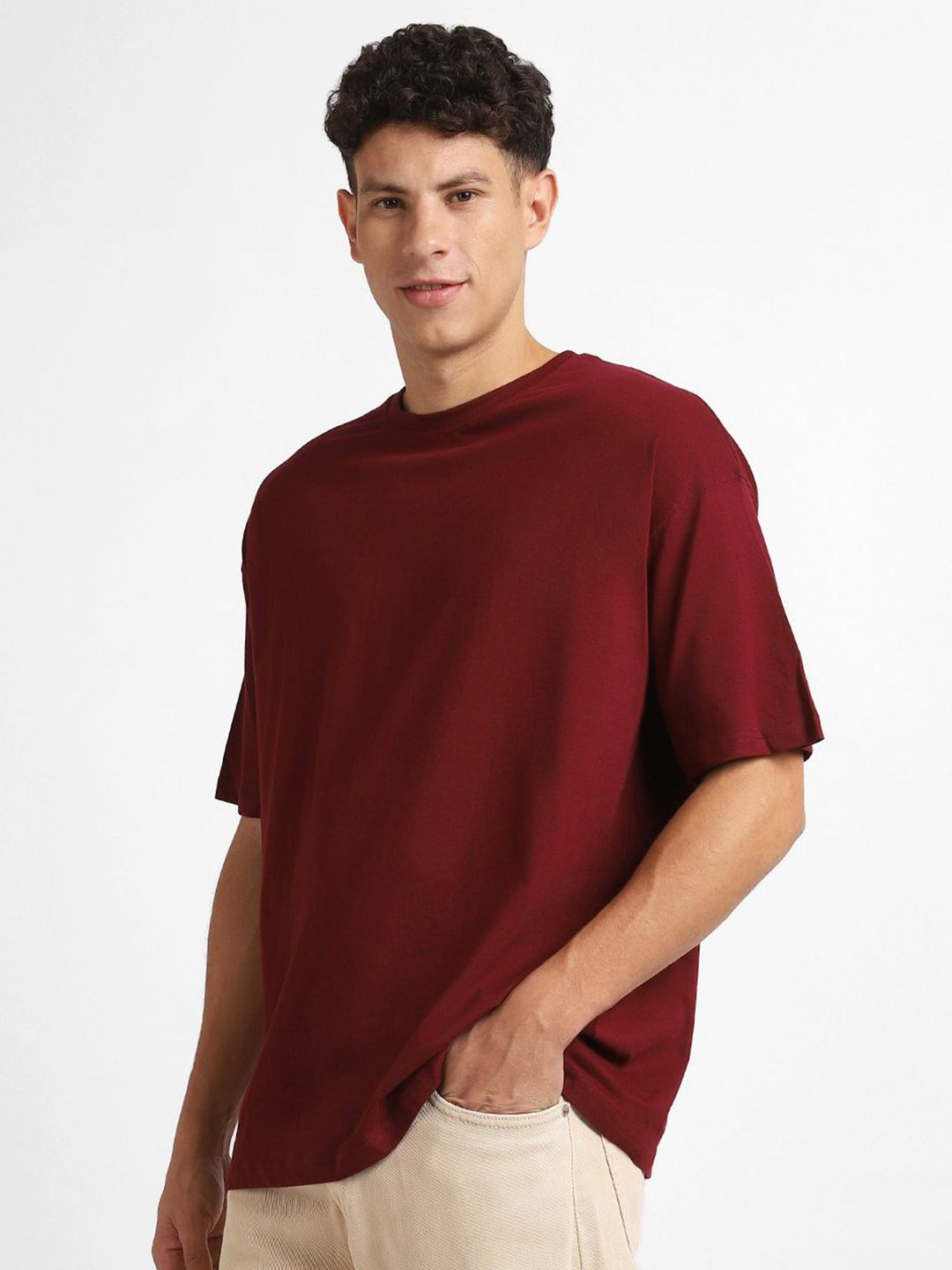 NOBERO Men Relaxed Fit Round Neck Cotton T-Shirt Pack