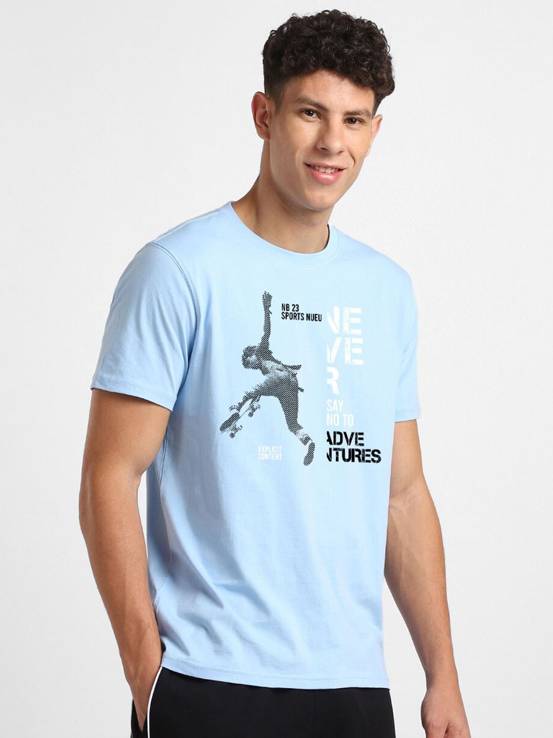 NOBERO Men Typography Cotton T-Shirt Pack of 2