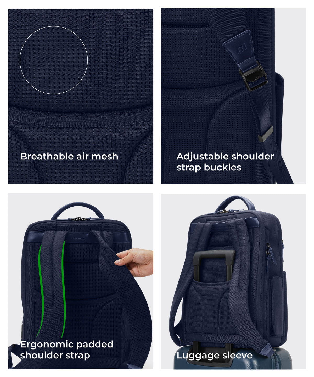 The Overnighter Backpack Unisex Multipurpose Laptop Backpack_Headspace