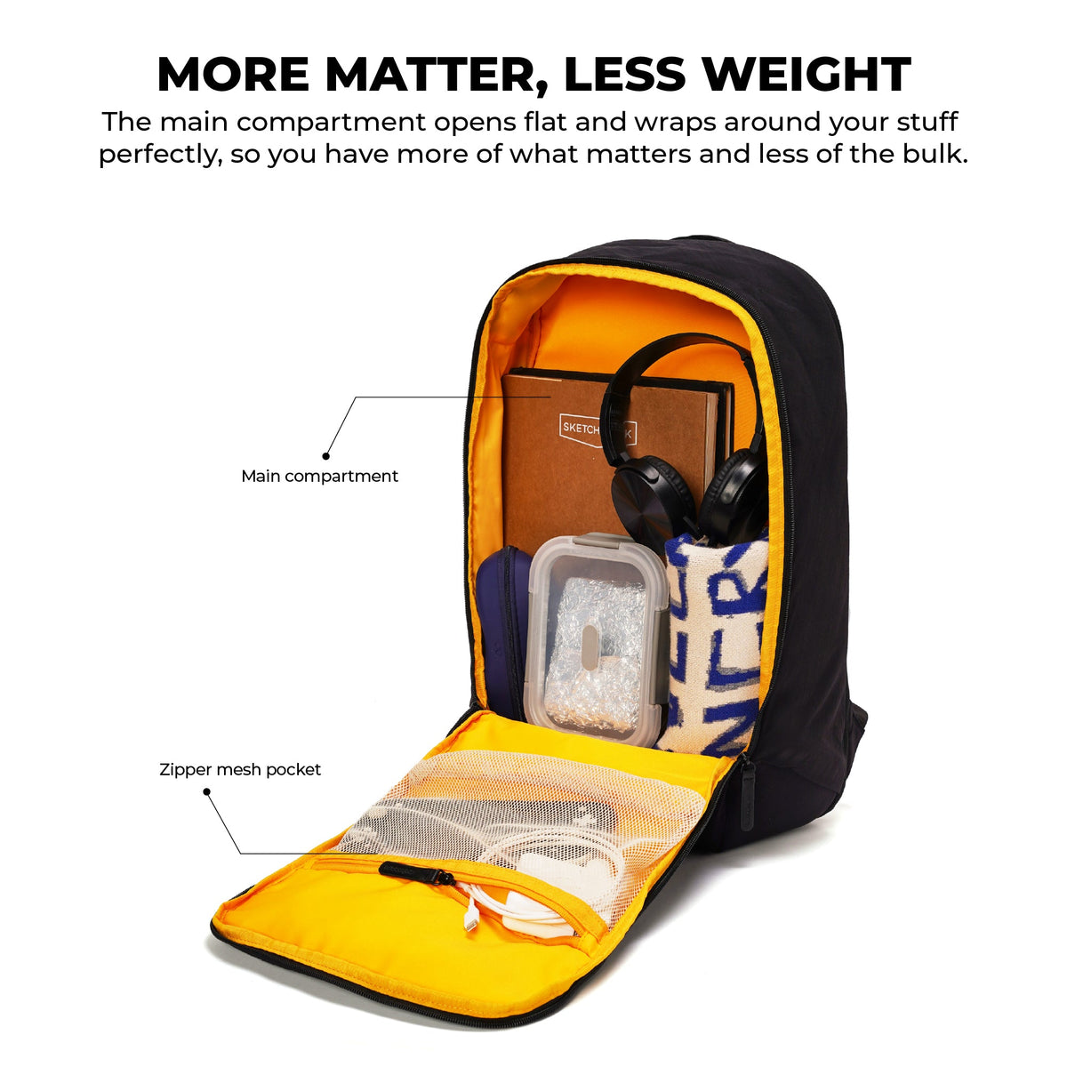 The Aisle Backpack, Ergonomic Design With Padded Straps_Money Moves