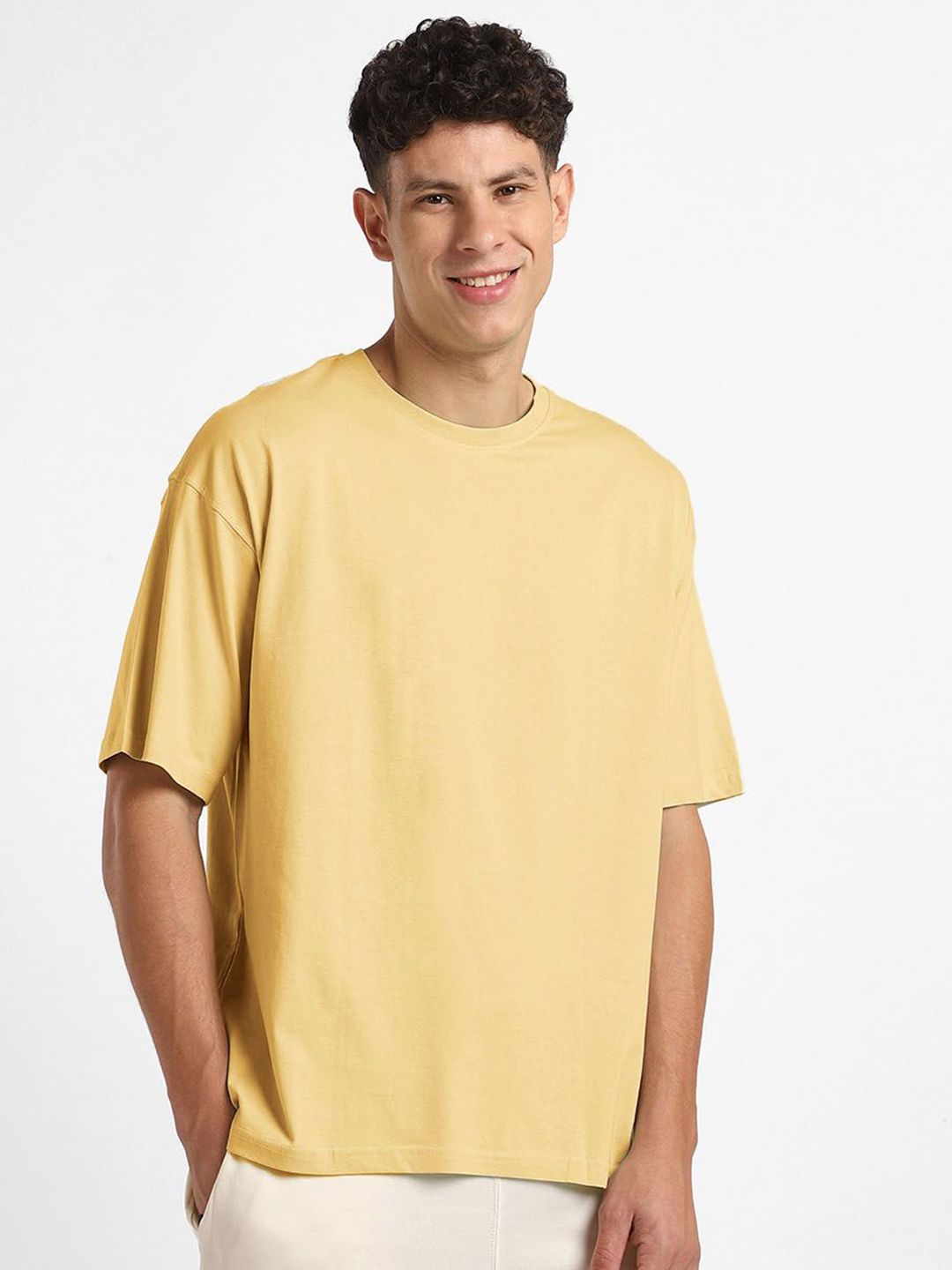 NOBERO Men Oversized Graphic Printed Cotton T-shirt
