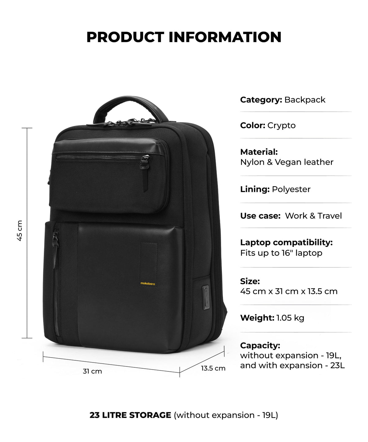 The Overnighter Backpack Unisex Multipurpose Laptop Backpack_Money Moves