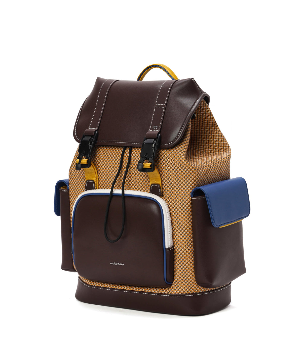 Teriyaki Backpack, Signature Coated Canvas & Vegan Leather Trims_Tofu
