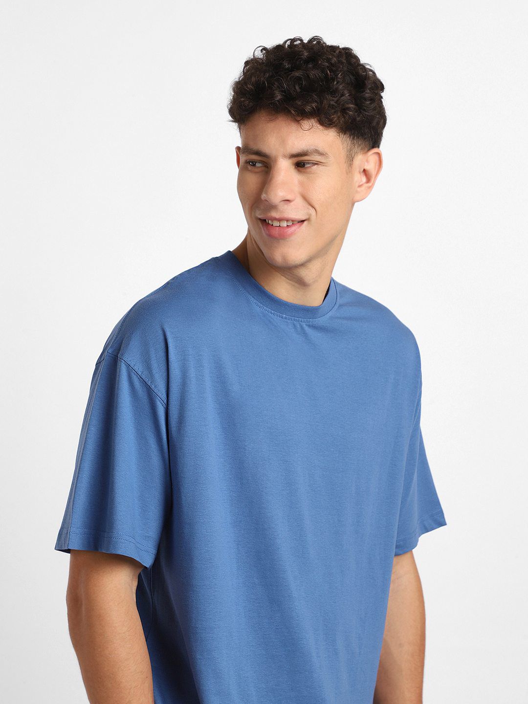 NOBERO Men Pack of 2 Oversized Round Neck Cotton T-shirt