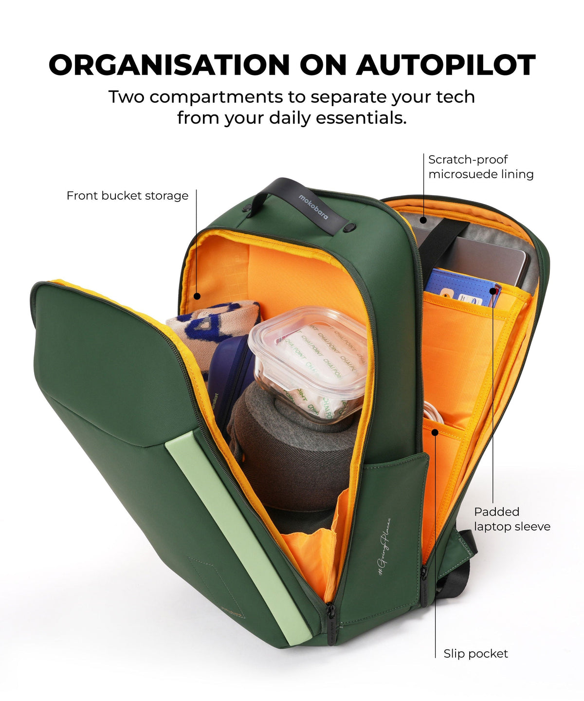 The Autopilot Backpack Multipurpose Laptop Backpack_Green Energy