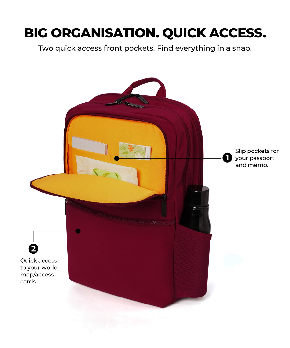 The Kaleido Backpack for Work, Travel_Feeling Grapeful (plush)