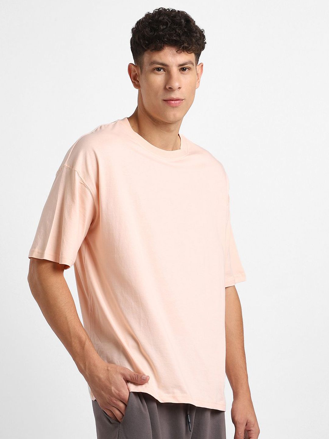 NOBERO Men Pack of 2 Oversized Cotton T-shirt