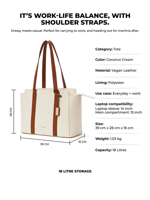 The Sunflower Tote_Coconut Cream