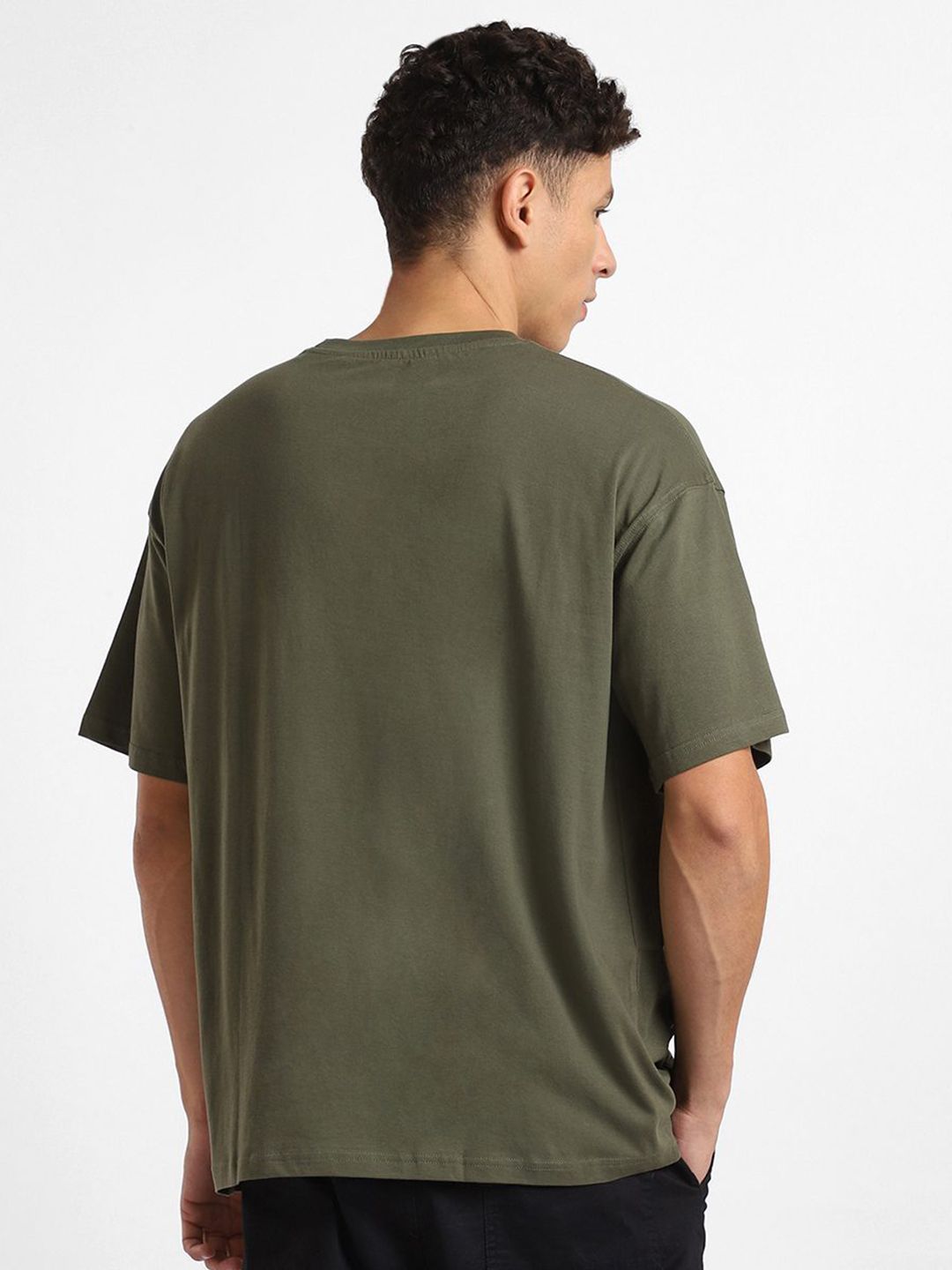 NOBERO Men Pack of 2 Oversized Cotton T-shirt