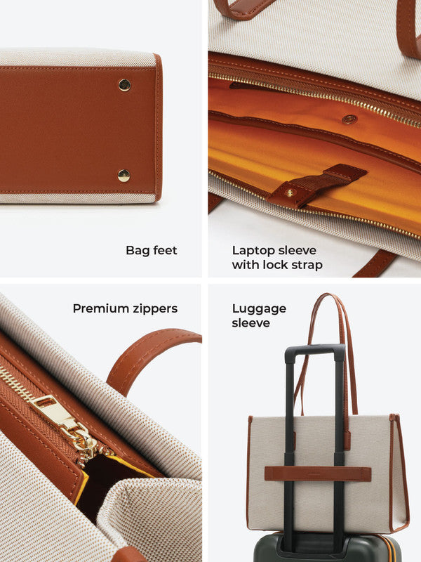 The Skye Tote_Coconut Cream