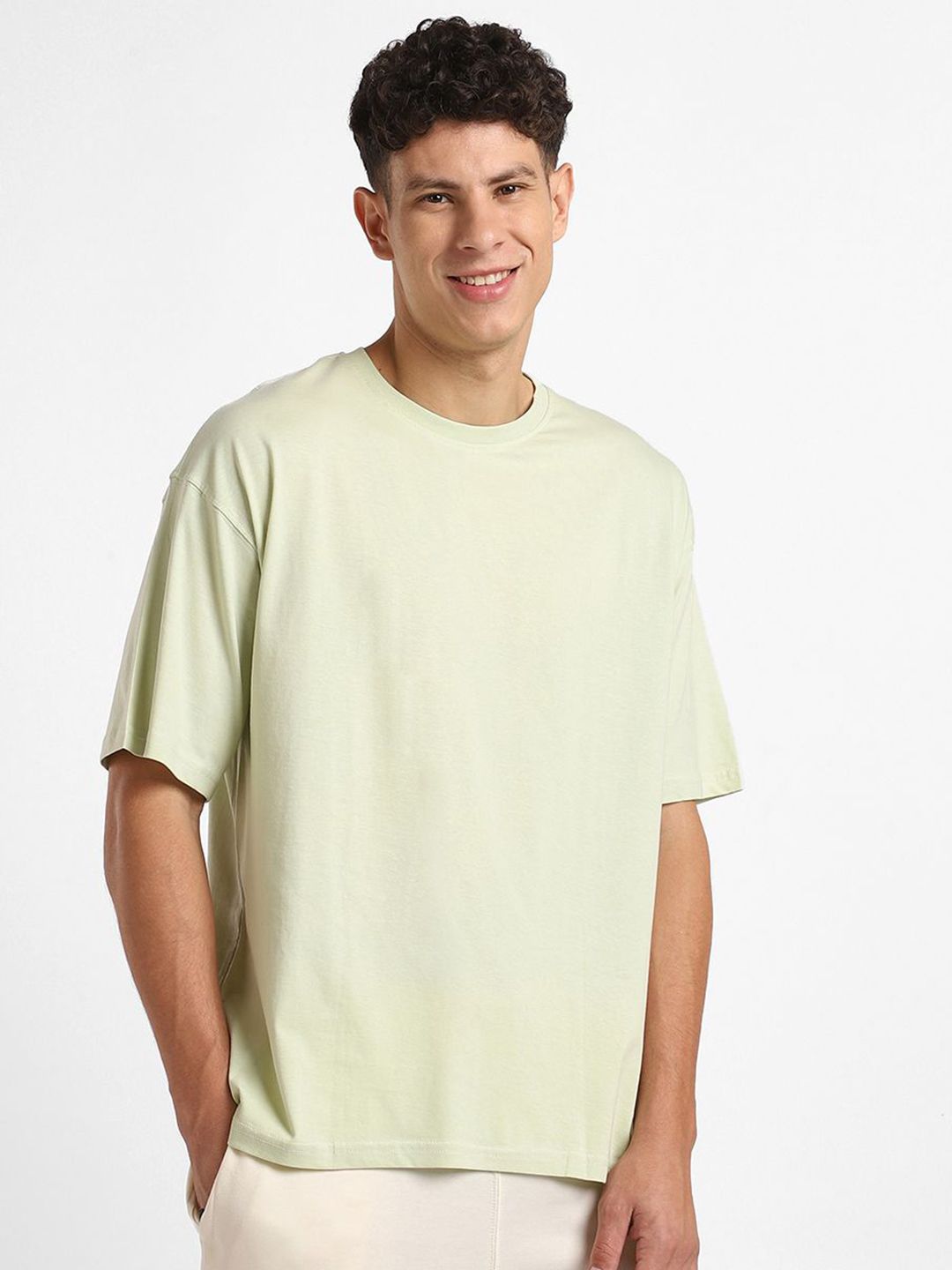 NOBERO Men Oversized Graphic Printed Cotton T-Shirt