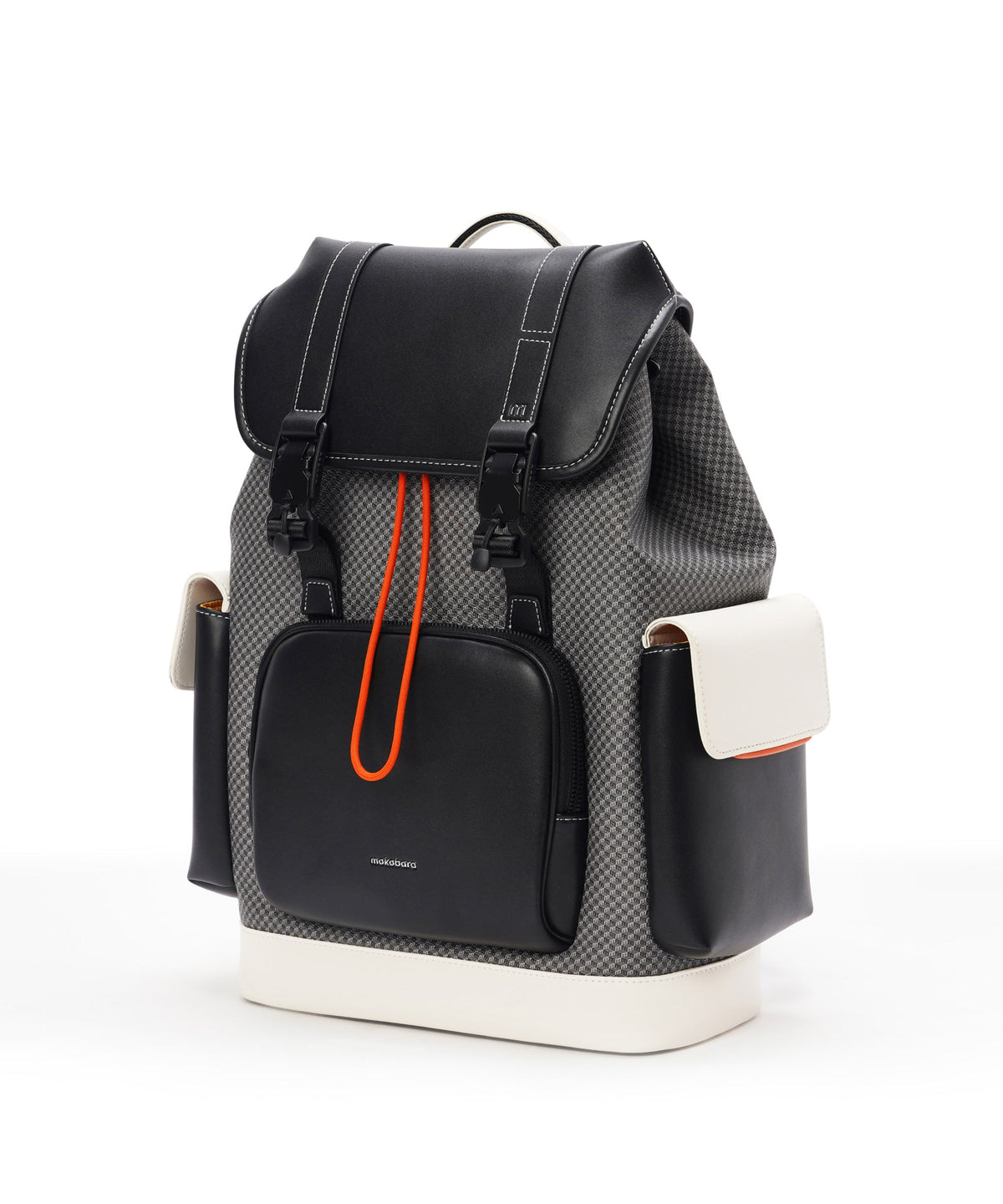 Teriyaki Backpack, Vegan Leather Trims_Black Sesame