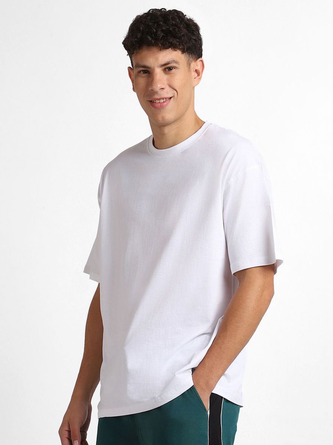 NOBERO Men Oversized Graphic Printed Cotton T-shirt
