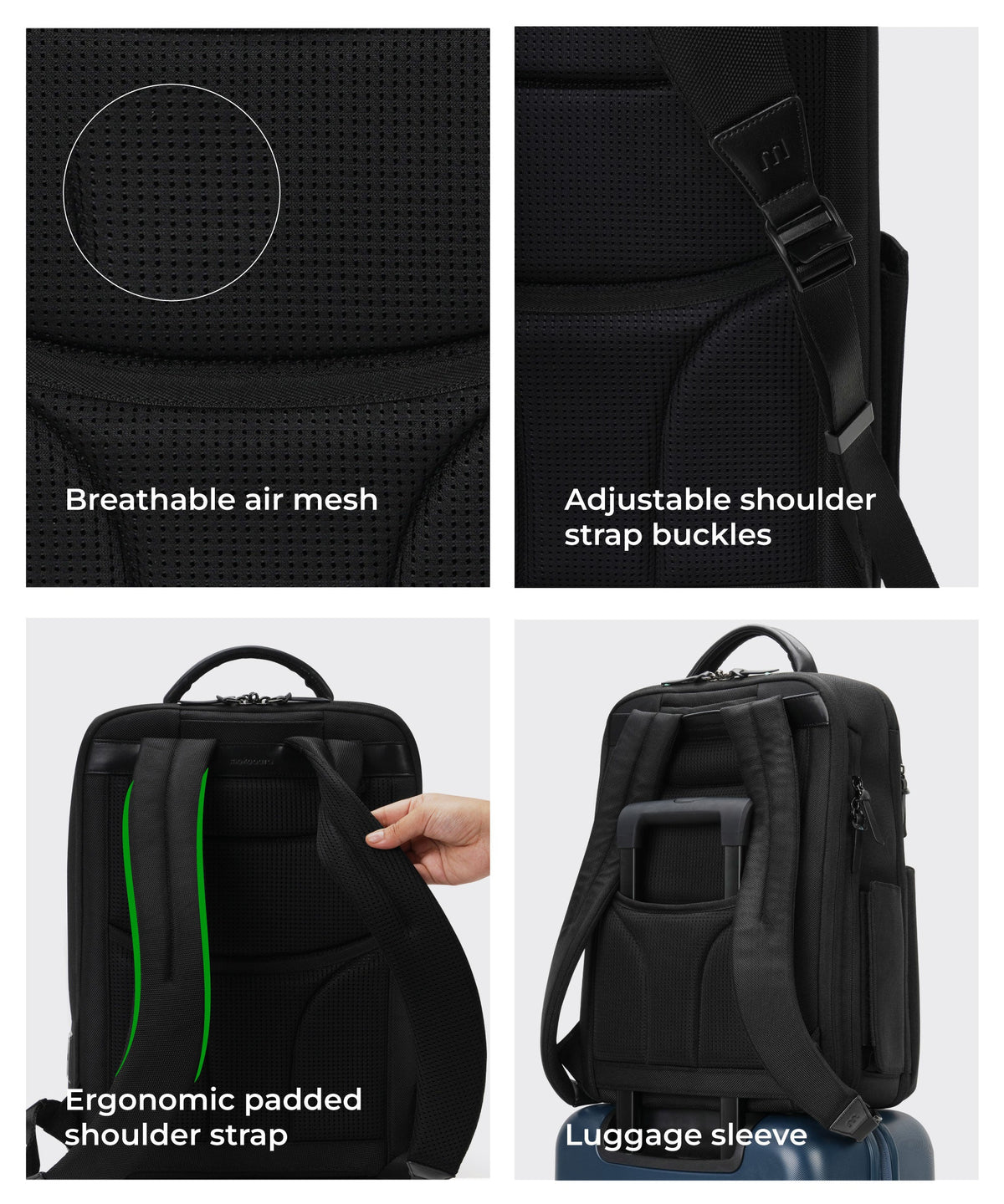 The Overnighter Backpack Unisex Multipurpose Laptop Backpack_Money Moves