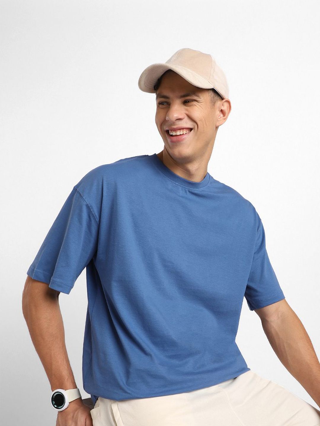 NOBERO Men Pack of 2 Oversized Cotton T-shirt