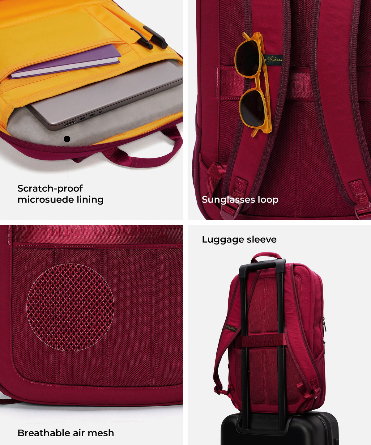 The Kaleido Backpack for Work, Travel_Feeling Grapeful (plush)