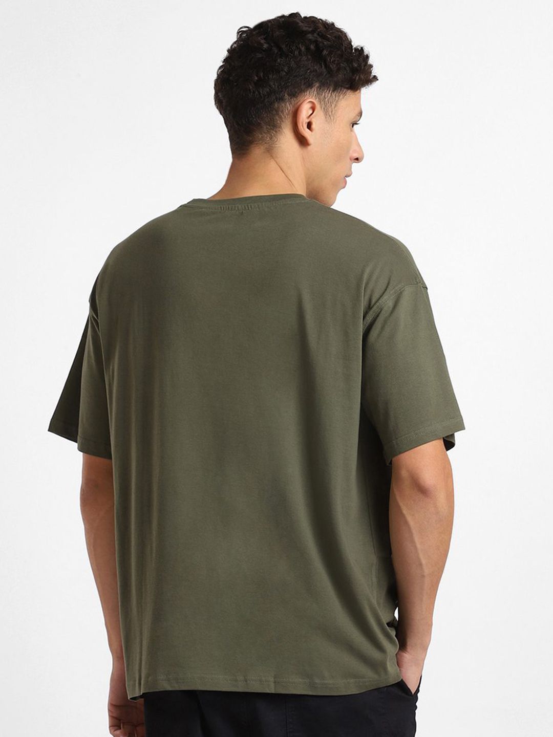 NOBERO Men Oversized Round Neck Cotton T-Shirt Pack