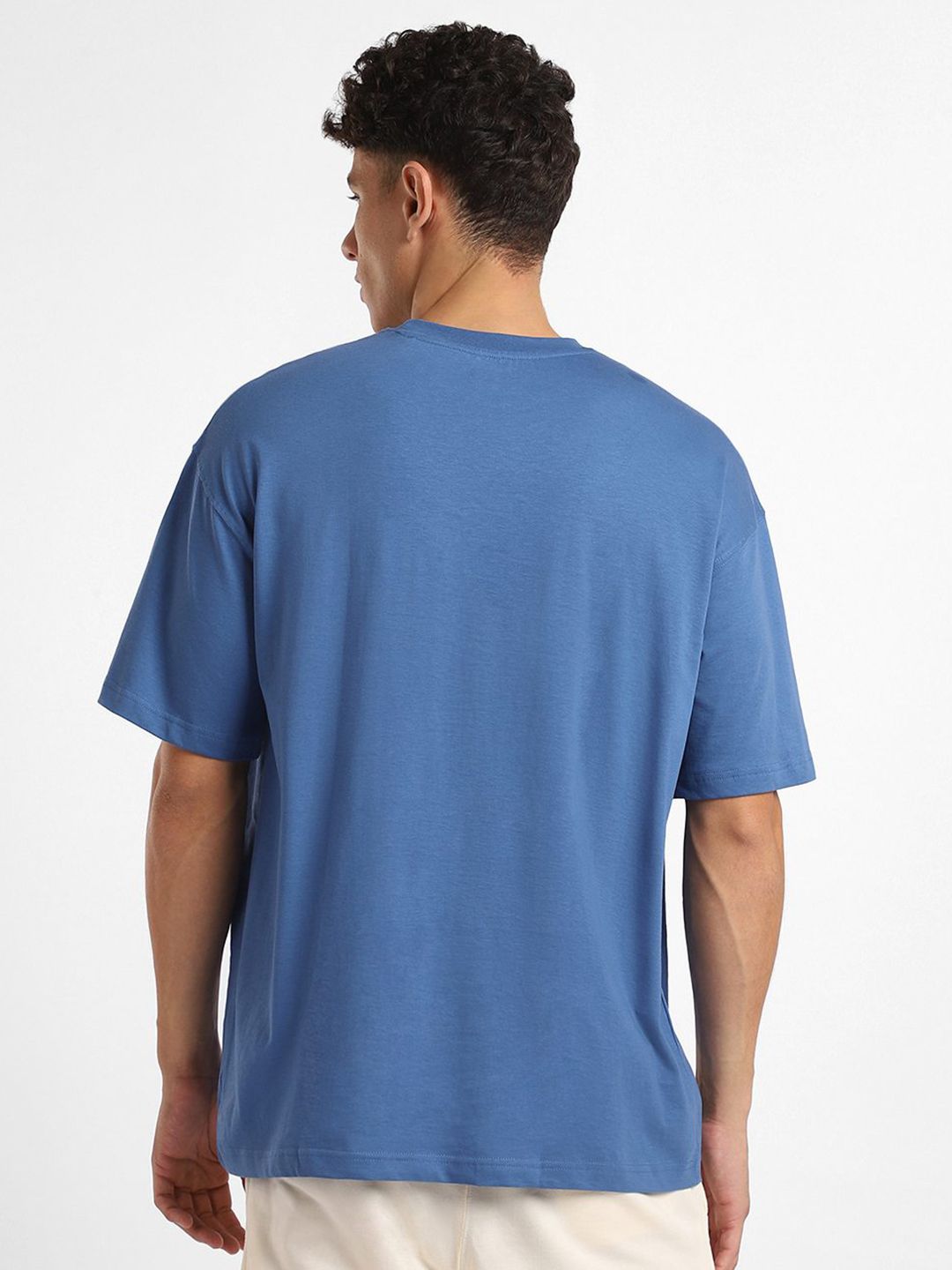 NOBERO Men Pack of 2 Oversized Round Neck Cotton T-shirt