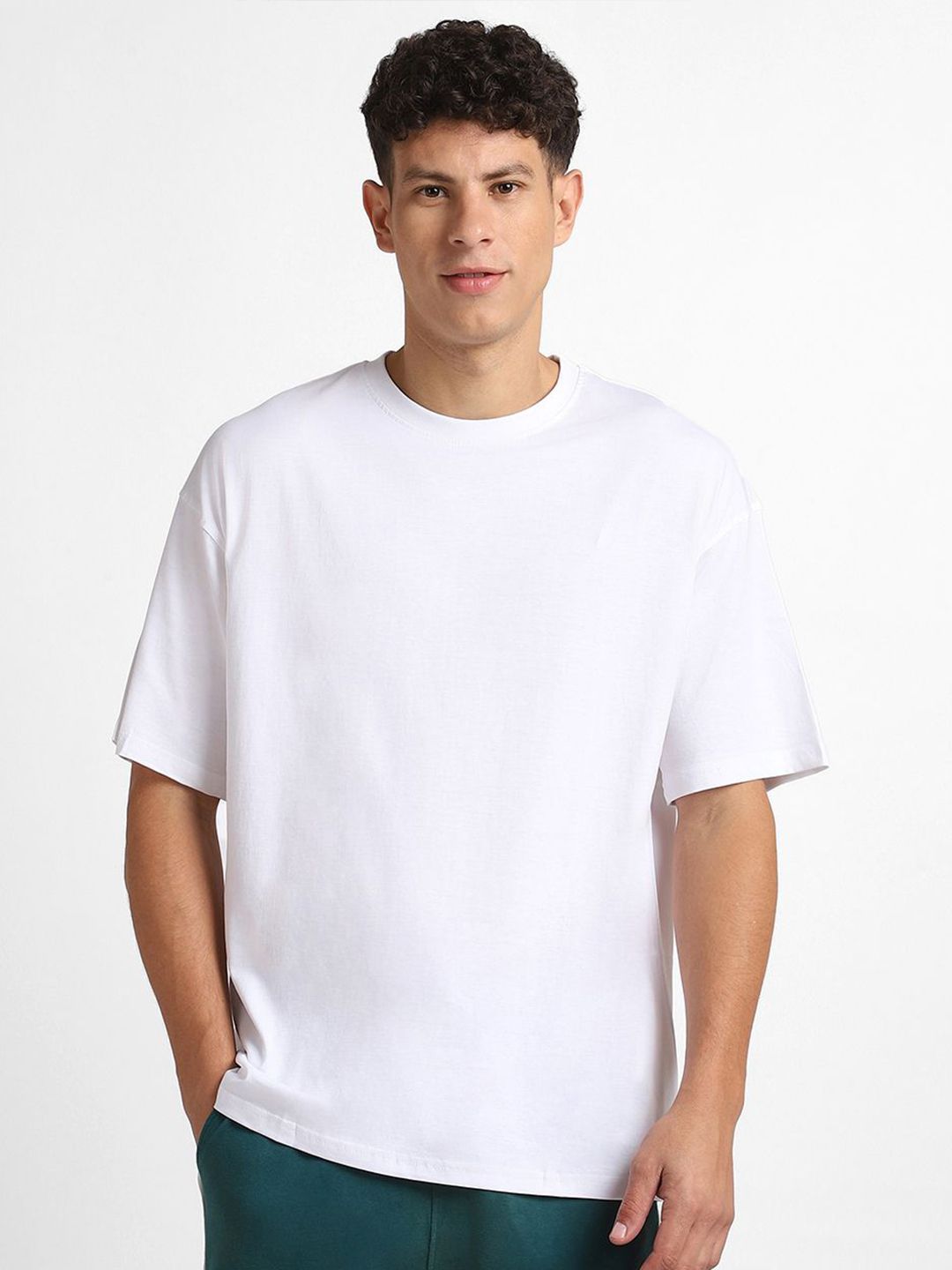 NOBERO Men Oversized Graphic Printed Cotton T-shirt
