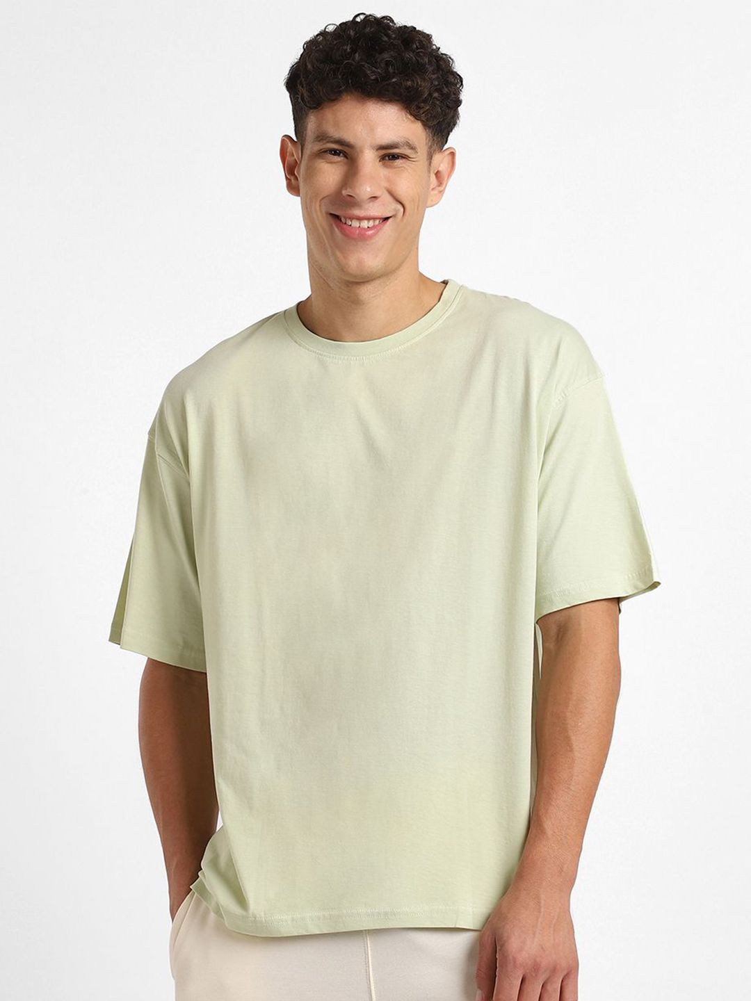 NOBERO Men Oversized Graphic Printed Cotton T-Shirt