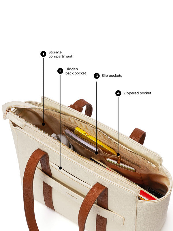 The Sunflower Tote_Coconut Cream