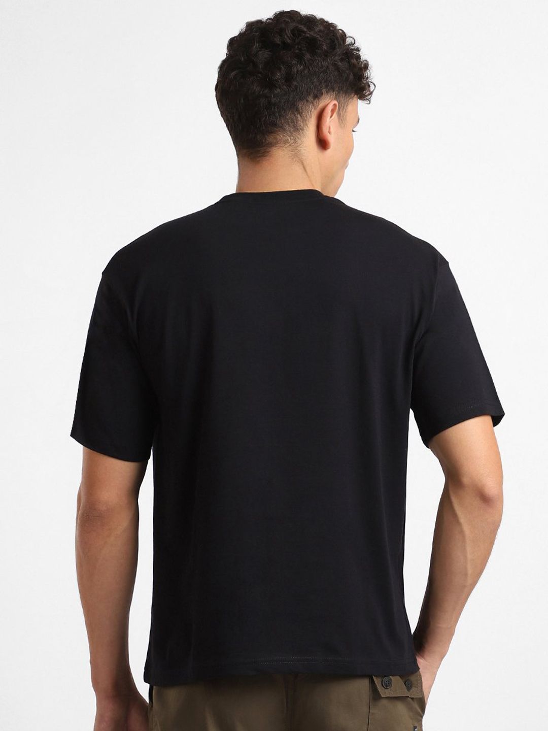 NOBERO Men Pack of 2 Oversized Round Neck Cotton T-shirt