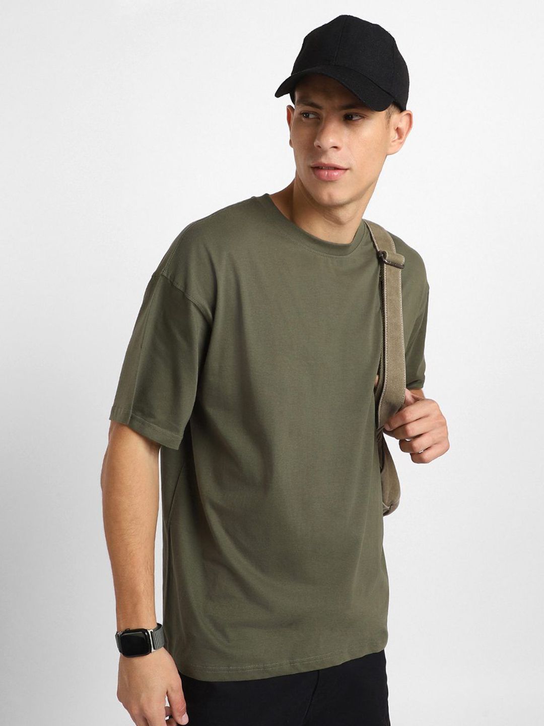 NOBERO Men Pack of 2 Oversized Cotton T-shirt