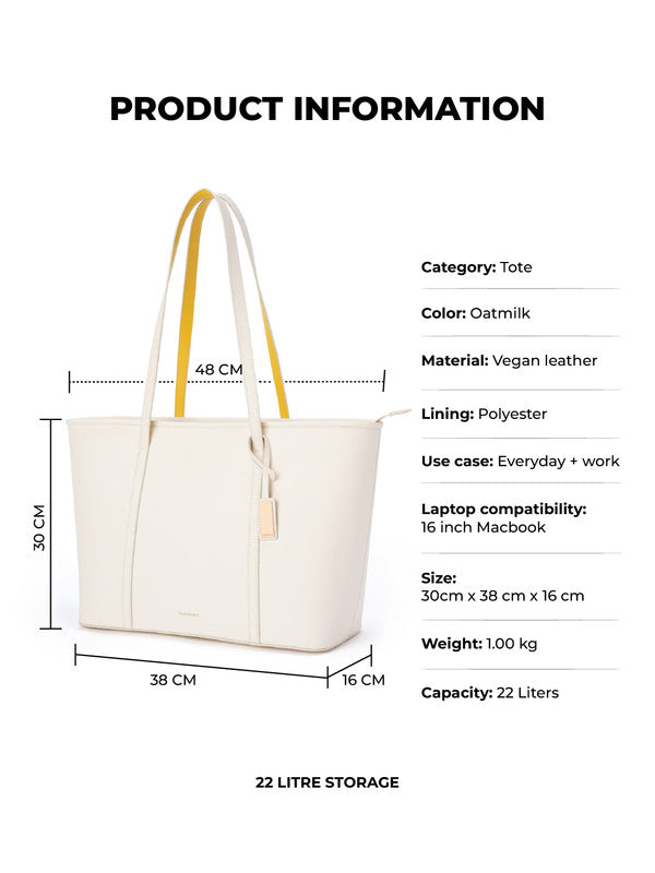 The Astrid Tote_Oatmilk